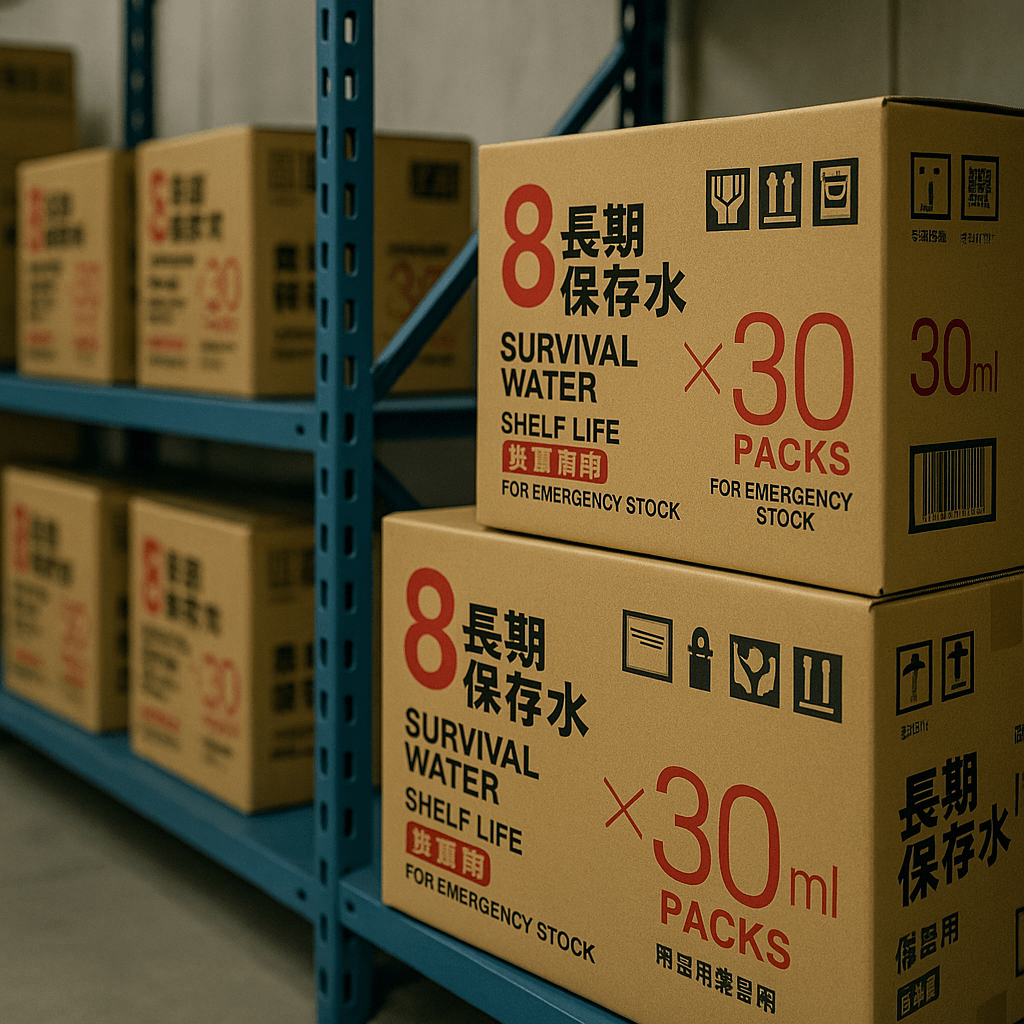 倉庫での備蓄イメージ